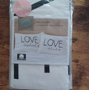 "Love is patient, love is kind" standard pillowcases